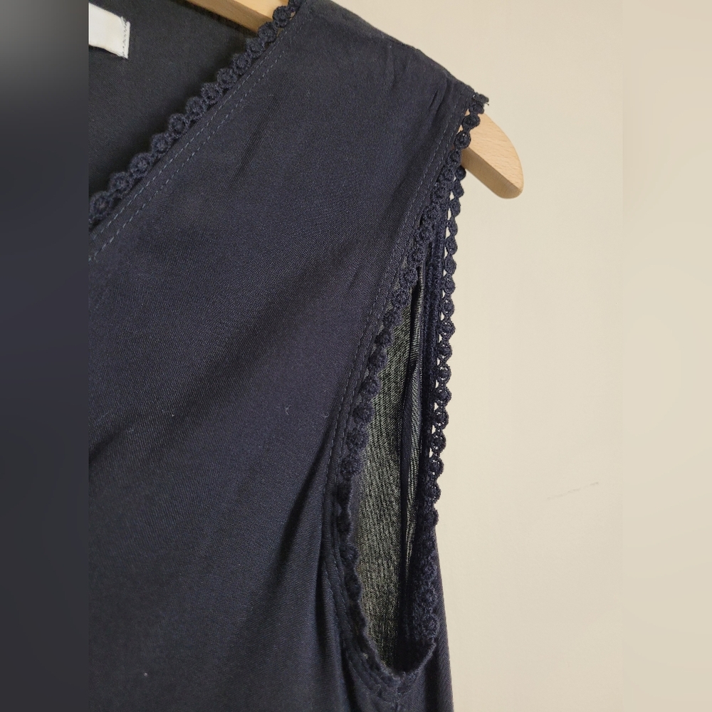 H&M Classic Black Long Duster 10 - Picture 3 of 5